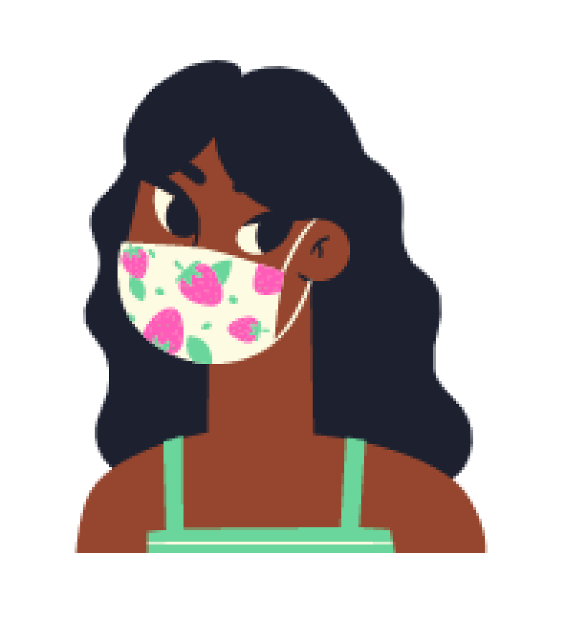 girl in mask icon