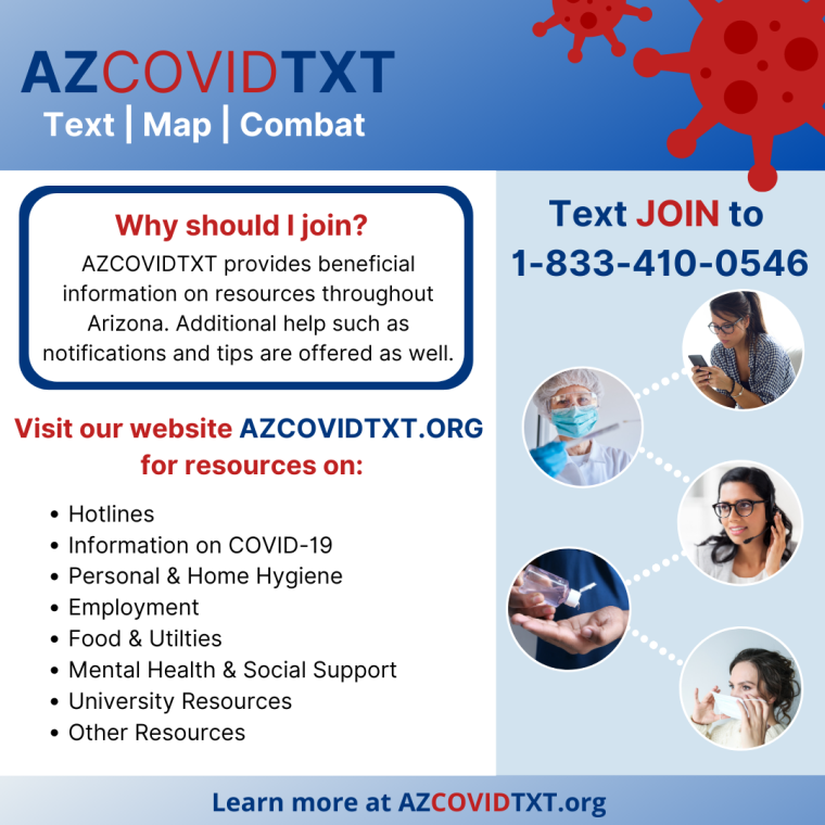 english Graphic of AZ Covid TXT Text.Map.Combat