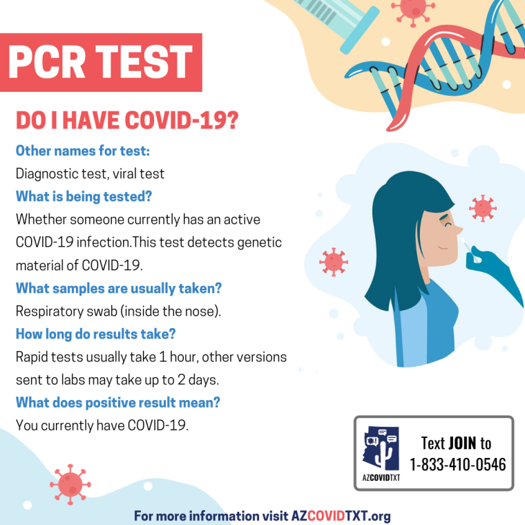 english Graphic of Covid Test: PCR Test