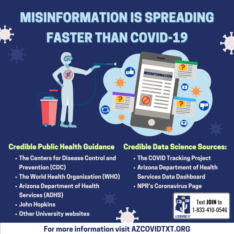 english Graphic of Misinformation is Spreading Faster Than COVID19